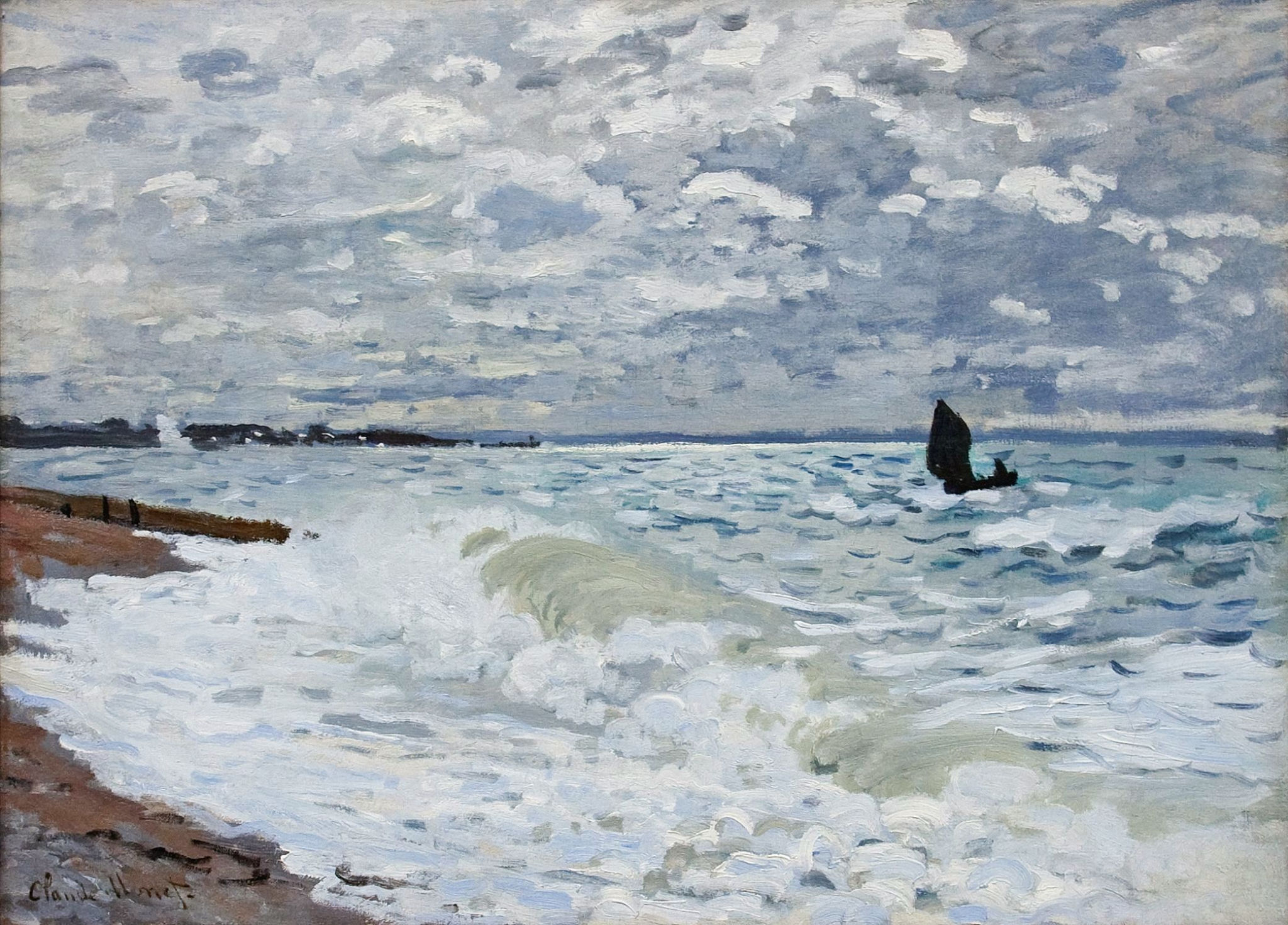 The Sea at Saint-Adresse 1868